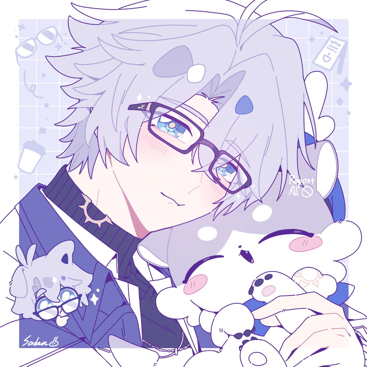 saden_meow's tweet photo. 🔅👓☕️ https://t.co/YFq98uRG1T