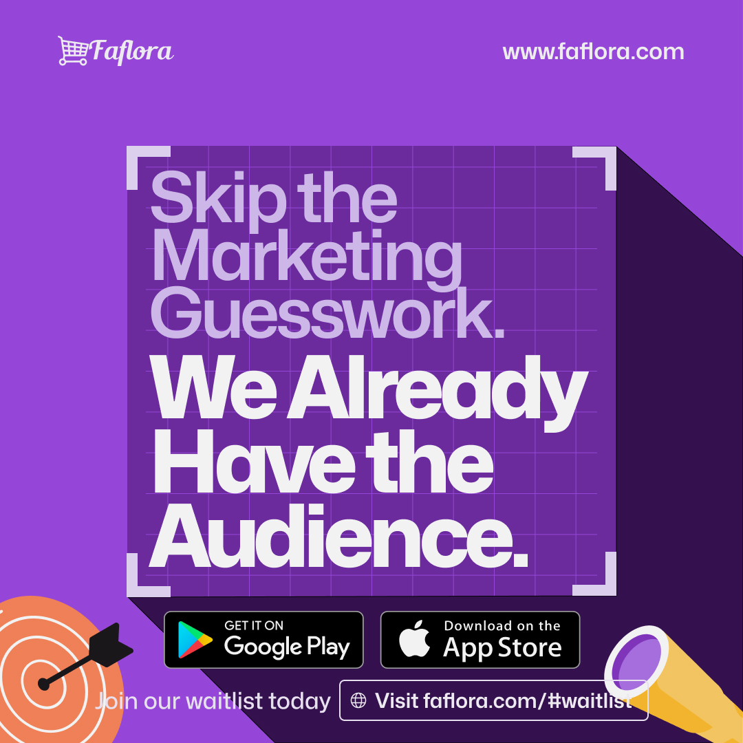 Faflora_NG's tweet photo. Skip the marketing guesswork. We already have the audience.
Your products deserve to be seen by people who are ready to buy not lost in endless social media posts.
With Faflora, you get:
Join the waitlist today https://t.co/swvR95VK4b
#Faflora #GrowYourBusiness #SupportLocal https://t.co/f05aHekknM