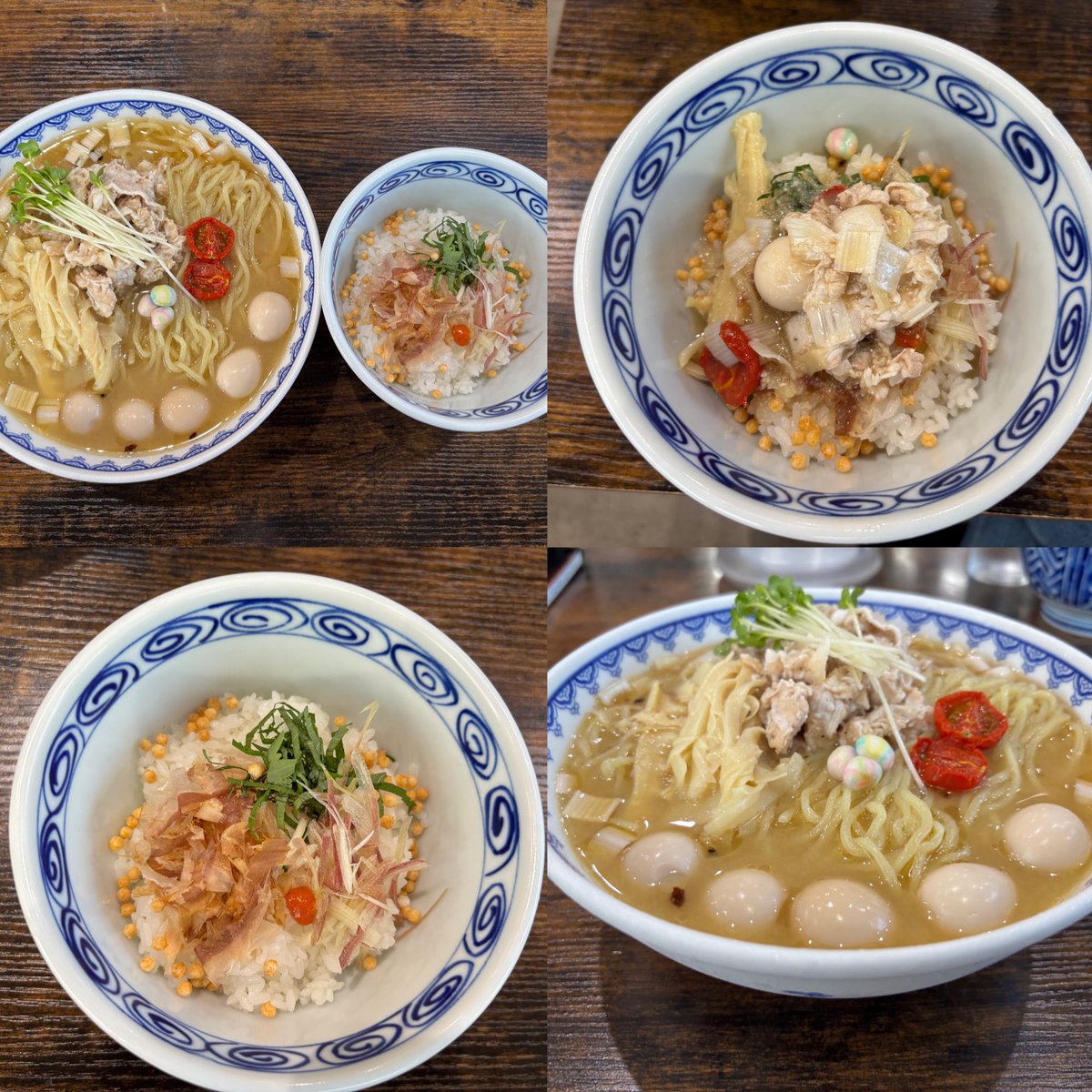 nabonayo2's tweet photo. ラーメン探訪『味噌ラーメン 雪ぐに』中田
限定  冷やし味噌ラーメンと茶漬けセット(うずら)

魚介と野菜のアニマルオフのスープ､芳ばしい味噌が堪りません😋👌豚しゃぶが滅茶合います👍多加水の中細麺の喉越しが素晴らしい💯💯💯茗荷や大葉等の茶漬けが最高の〆🈵🌈美味すぎる､ご馳走様でした🍜🙏🙇‍♀️ https://t.co/lVAExVzTUM
