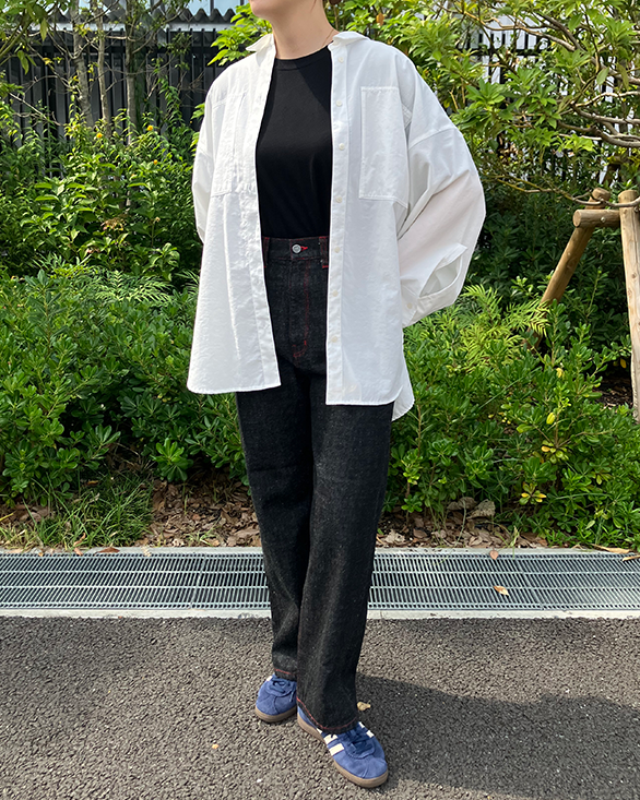 ALVARK_TOKYO's tweet photo. 各アイテムのサイズ感はこちら💁

✅163cm女性：ジャケットS, スカートM着用
✅171cm女性：パンツS着用

タイトスカートは動きやすいよう、後ろにスリットが入っています✨

※中村選手の着用サイズは、Webページに記載しています。

🔗シリーズの詳細
https://t.co/i7jvQUgWXb