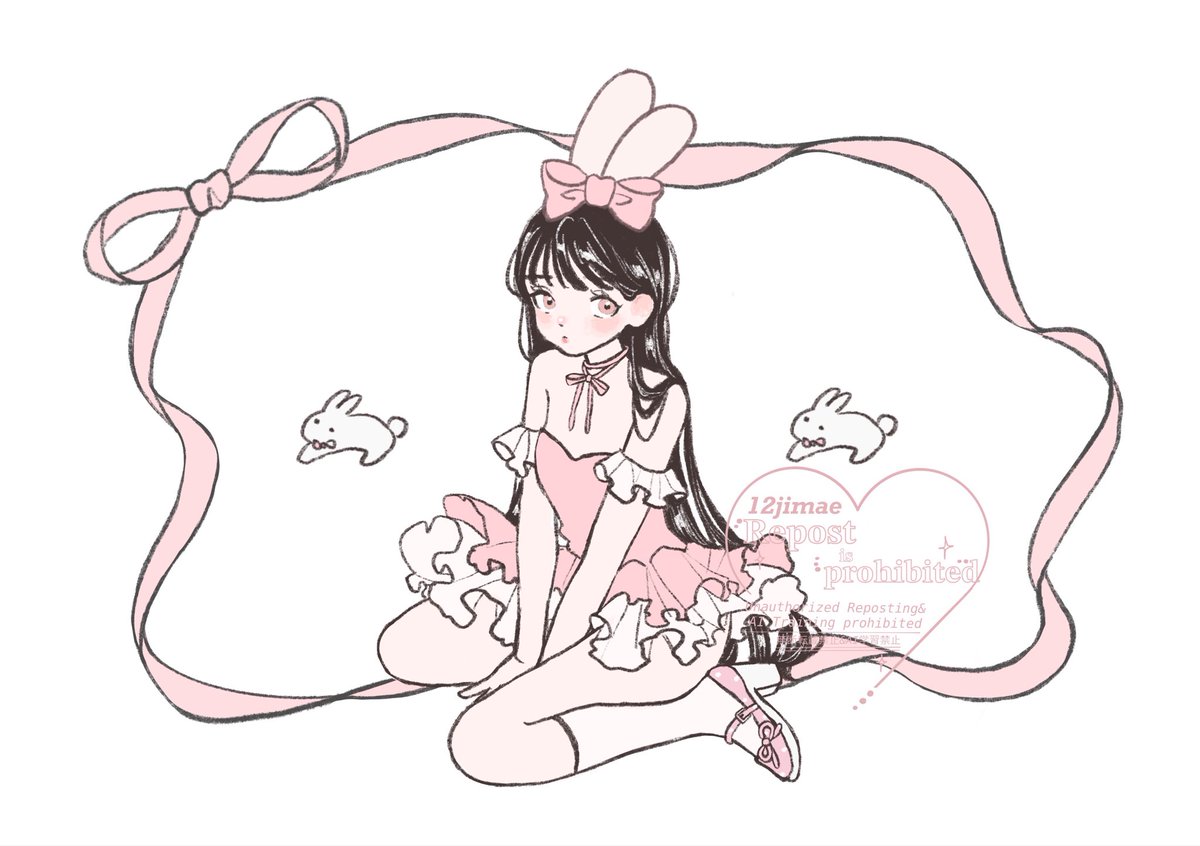 12p_m_drawing's tweet photo. ちょんっ🐇 https://t.co/GE8RcPkOIw