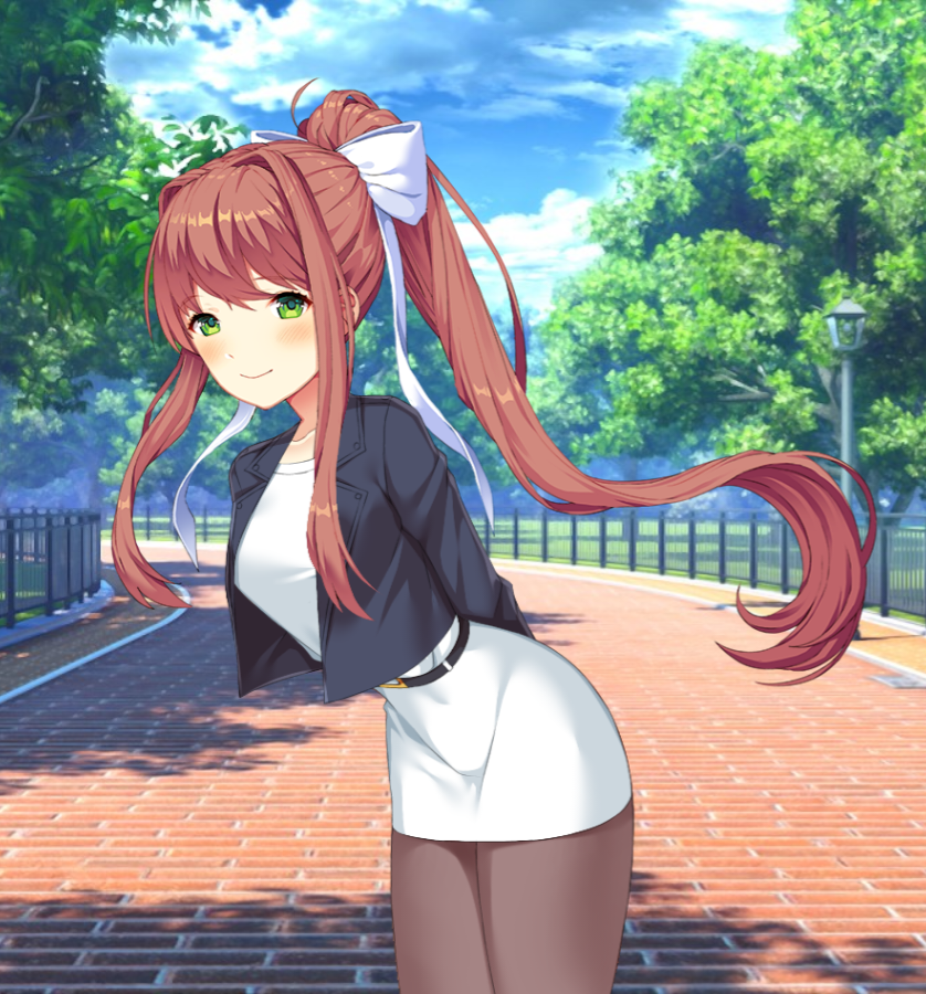Gfsfollower's tweet photo. Monika in Tayama Outfit https://t.co/TYihE404sn