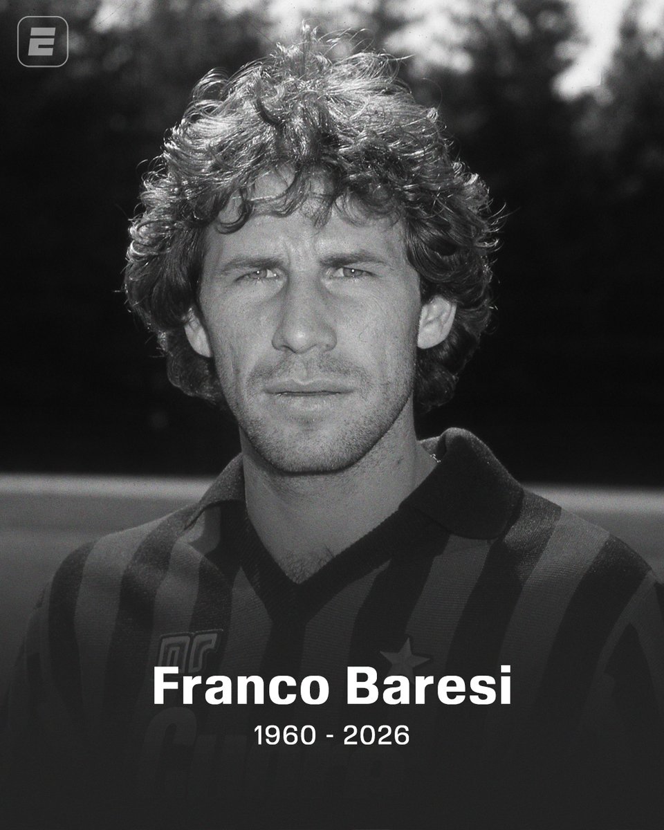 ESPNBrasil's tweet photo. Faleceu aos 66 anos de idade, Franco Baresi, o lendário zagueiro italiano e ídolo do Milan.

#FutebolNaESPN https://t.co/igXpKUGtlW