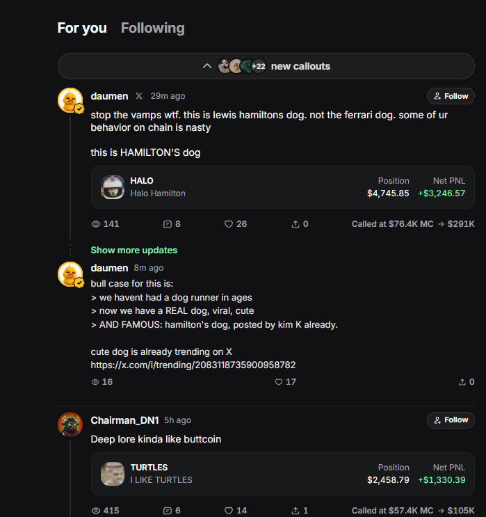 thealexmorgan15's tweet photo. Pumpfun quielty added a For You page and there are 0 runners from it.

All the callouts + thesis are in the For You page.

Sapijiju also said "there are hundreds of thousands of active users who are mostly outside our CT bubble"

Perfect normie coin. GET THE CAT ON FOR YOU PAGE https://t.co/ORw0FGEu7l