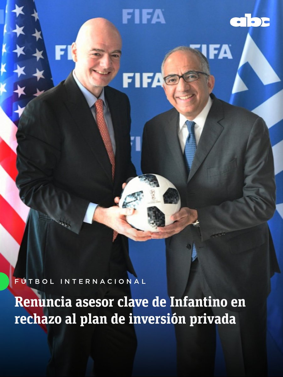 ABCDeportes's tweet photo. "ME OPONGO CATEGÓRICAMENTE" ✋

Carlos Cordeiro, principal asesor de Gianni Infantino, renunció en protesta contra el plan de vender el 20% de los derechos de la Copa del Mundo a inversores privados ❌💰

“Como asesor principal del presidente de la FIFA, exbanquero y aficionado al fútbol de toda la vida, no puedo permanecer impasible mientras la FIFA considera vender una participación en la Copa Mundial. Permítanme ser claro: no tuve ninguna participación en esta propuesta y me opongo a ella de manera categórica. Es un mal negocio para las federaciones miembro de la FIFA, un mal negocio para el fútbol y un mal negocio para el futuro a largo plazo de este deporte.”, declaró a Sky News 🗣️⚠️

📲https://t.co/VUKyWGCF76

#ABCDeportes #ElJuegoQueSentimos #730AM