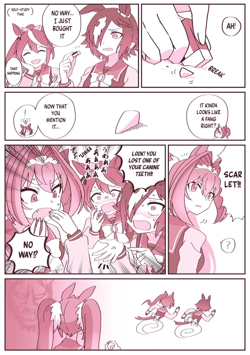 duoblues2's tweet photo. Vodka pranking Scarlet
Artist: h0y0n
#ウマ娘 #ウマ娘英訳 #Umamusume #UmaTranslations https://t.co/BosM2HJZAq