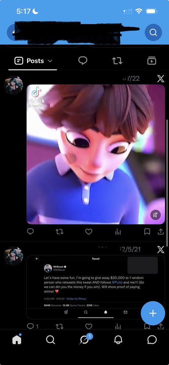 cutx2cool's tweet photo. First posts on twitter is a Mr beast repost  from 2021🫩 https://t.co/c7orcRuCW6