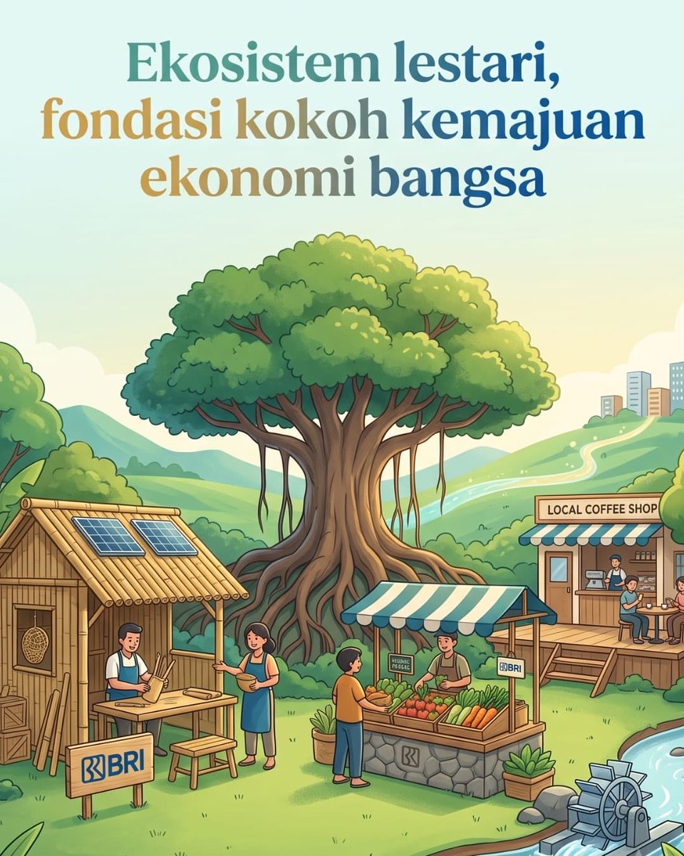 AzizAzisb's tweet photo. Menjaga keberlanjutan lingkungan jg bisa dimulai dari pilihan konsumsi kita. Banyak Produk Lokal Indonesia kini menerapkan konsep ramah lingkungan yg didukung oleh program ekosistem hijau dari BRI. #DukungUMKM https://t.co/6Kcm9Gi7p9