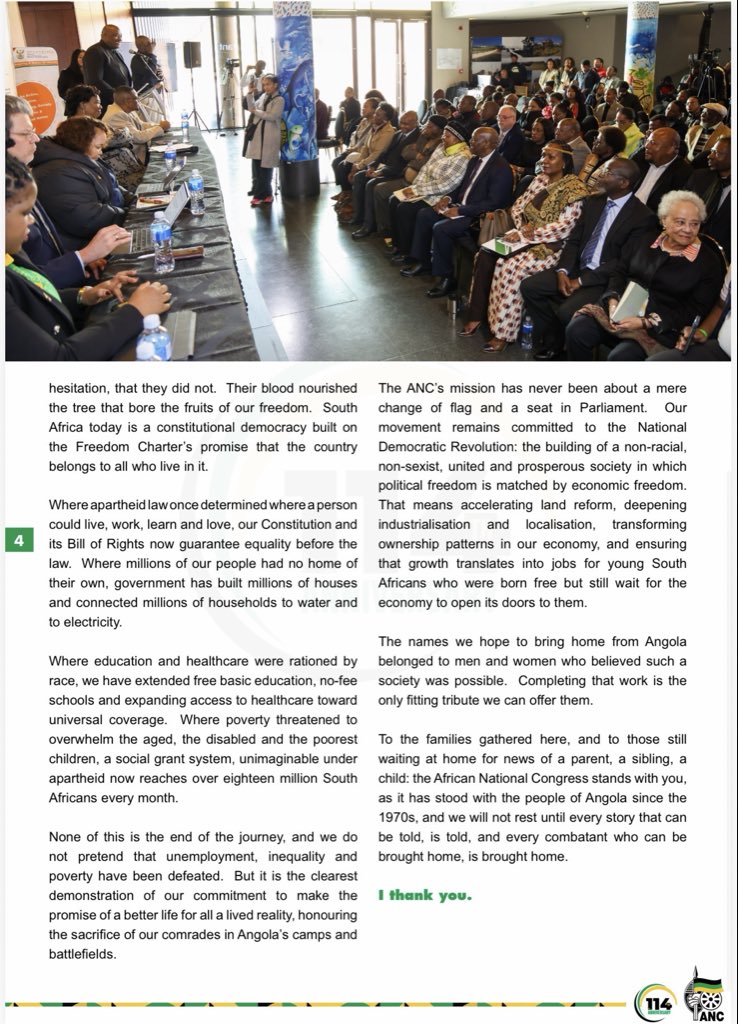 MbalulaFikile's tweet photo. My remarks on the occasion of the media briefing on the Angola Repatriation Program. 

#ANCatWORK https://t.co/OA4wWN1LXM