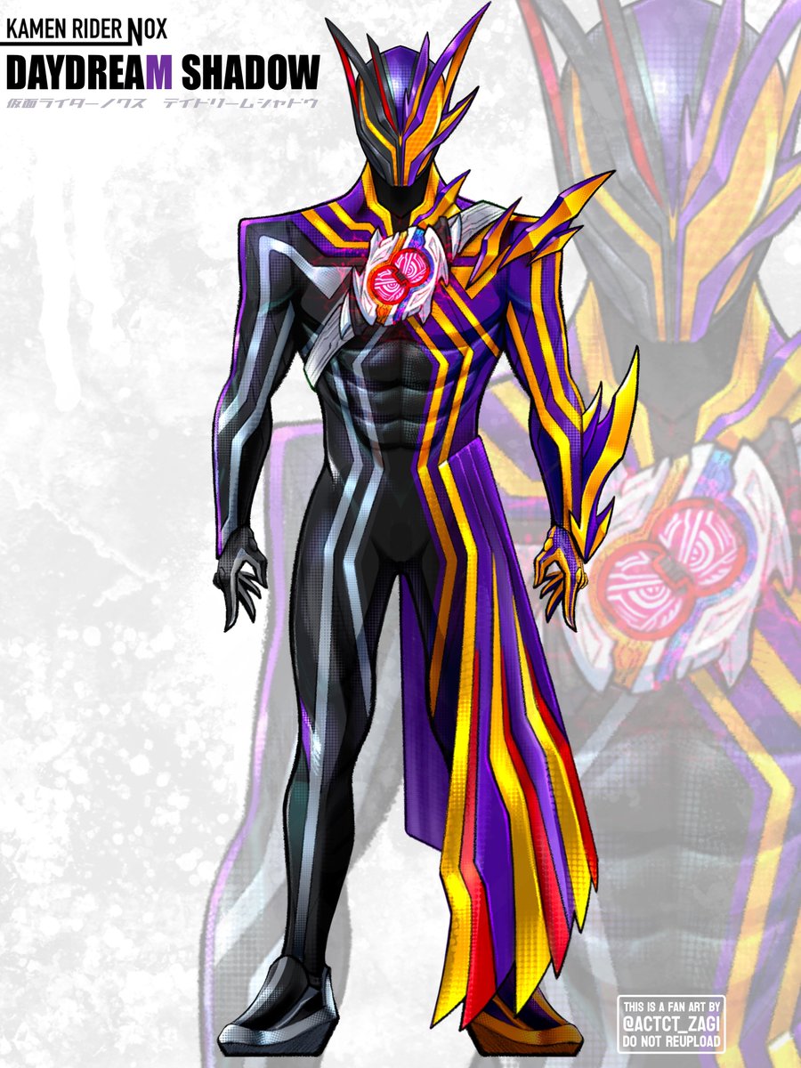 actct_zagi's tweet photo. 仮面ライダーノクス
【デイドリームシャドウ】

ノクスがデイドリームカプセムを使ったら……? という妄想。 https://t.co/UlOGLBHHg2