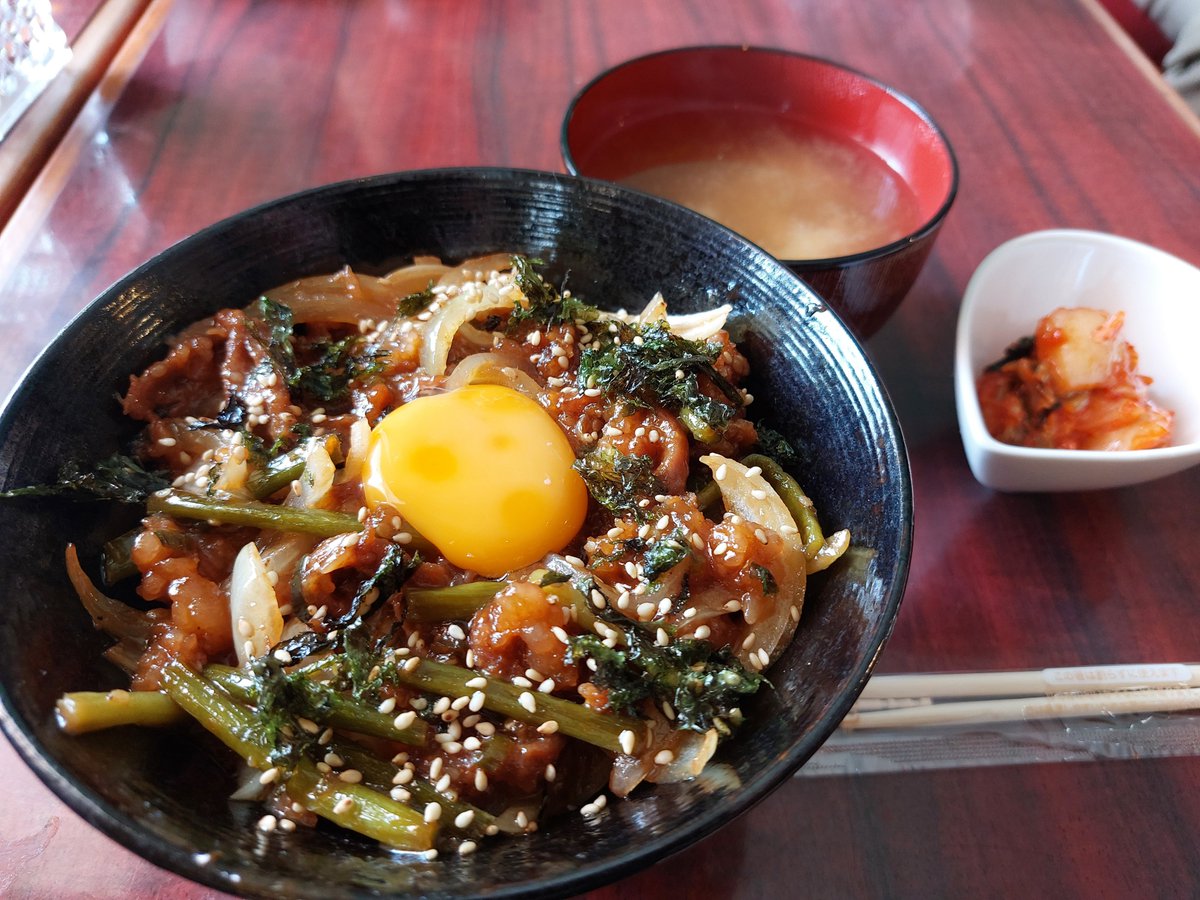SU2034's tweet photo. @norishiro131 本日も美味しく頂きました😋
プルコギ丼最高🏆です https://t.co/vsJCQiYVjo