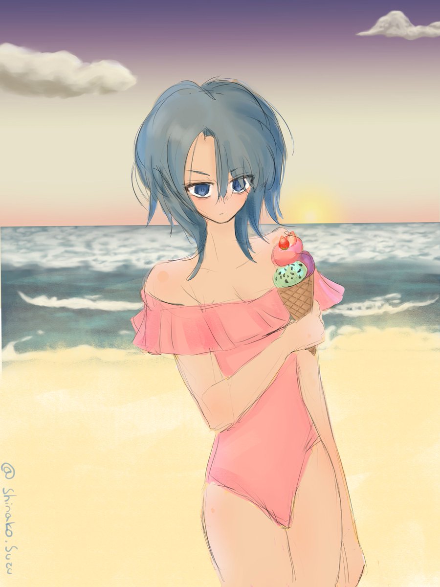 ShinakoSuzu's tweet photo. My entry for the #MonthlyVGenChallenge the topic was Ice (๑>◡<๑) #july #Vgen #fypシ゚viral #art ⸜( ˶>ᴗ<˶)⸝♡ https://t.co/DBkSyg4Kq1
