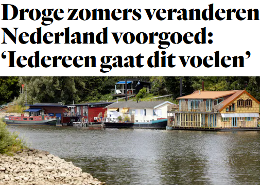 Matthijs85's tweet photo. De binnenvaart ligt al deels stil, er zijn sproeiverboden, er is extra bodemdaling door het lage grondwaterpeil en de drinkwatervoorziening staat onder druk https://t.co/nAO3DIN1pj
"Bollenteelt is binnenkort niet meer mogelijk; die kunnen niet tegen zout" #water #klimaat https://t.co/j8U663sWVc