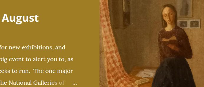 BlogExhibitions's tweet photo. The big exhibition opening in August is the Gwen John retrospective @NatGalleriesSco in Edinburgh: https://t.co/o5AuMjccwE https://t.co/rwKOdNvNik