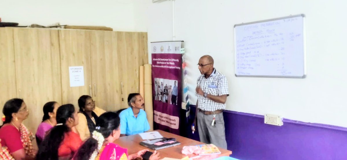 leatherssc's tweet photo. The Leather Sector Skill Council (LSSC) conducts Leather Costing training for Differently Abled Persons (DAPs) and their parents under the PwD Project at GIID, Tambaram. The training program is supported by the World Bank and TN RIGHTS.
#LSSC #SkillIndia #LeatherSector https://t.co/x2J6c5SNu7