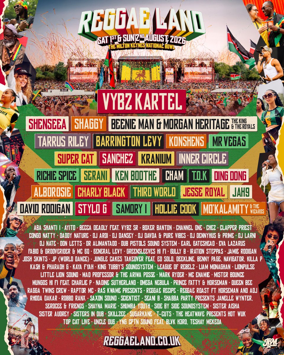 RobboRanx's tweet photo. Massive feast of Reggae &amp; Dancehall this weekend at #ReggaeLand 2026

I'll be pressing gas 3pm on the Carnival stage 💨 Enjoy https://t.co/JOI6lLhrnh