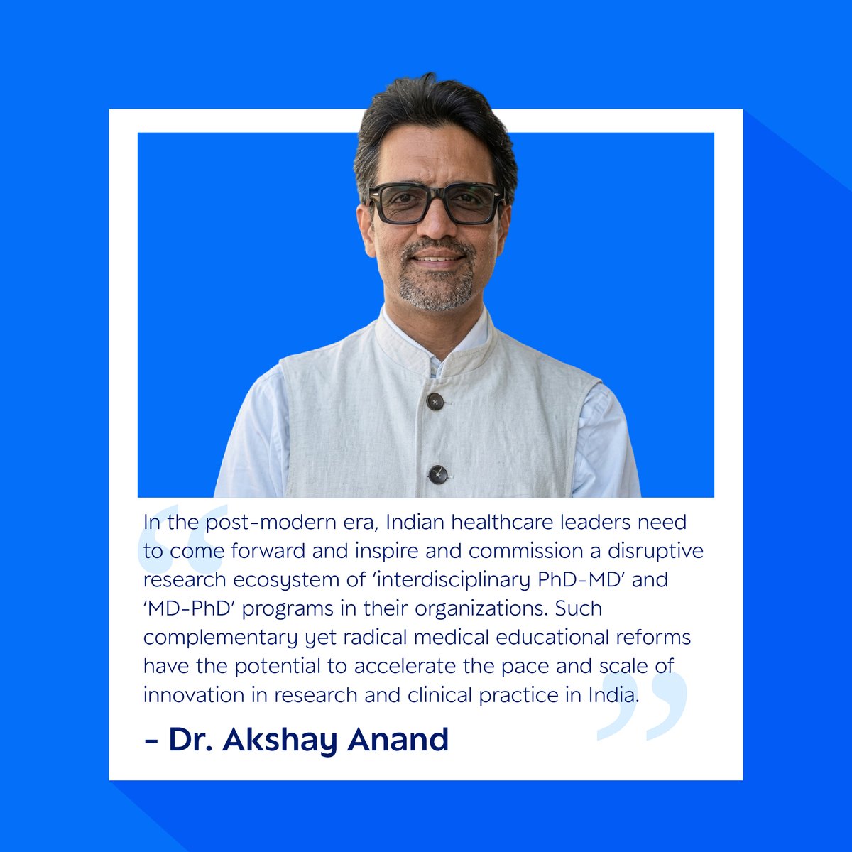 SagePubIndia's tweet photo. We asked Dr. Sanjay Pai, a leading surgical pathologist and medical ethicist, and Dr. Akshay Anand, a renowned neuroscientist, for their perspectives on the #healthcare #research ecosystem in India. 

Here’s what they had to say. https://t.co/l8aqgM0avE