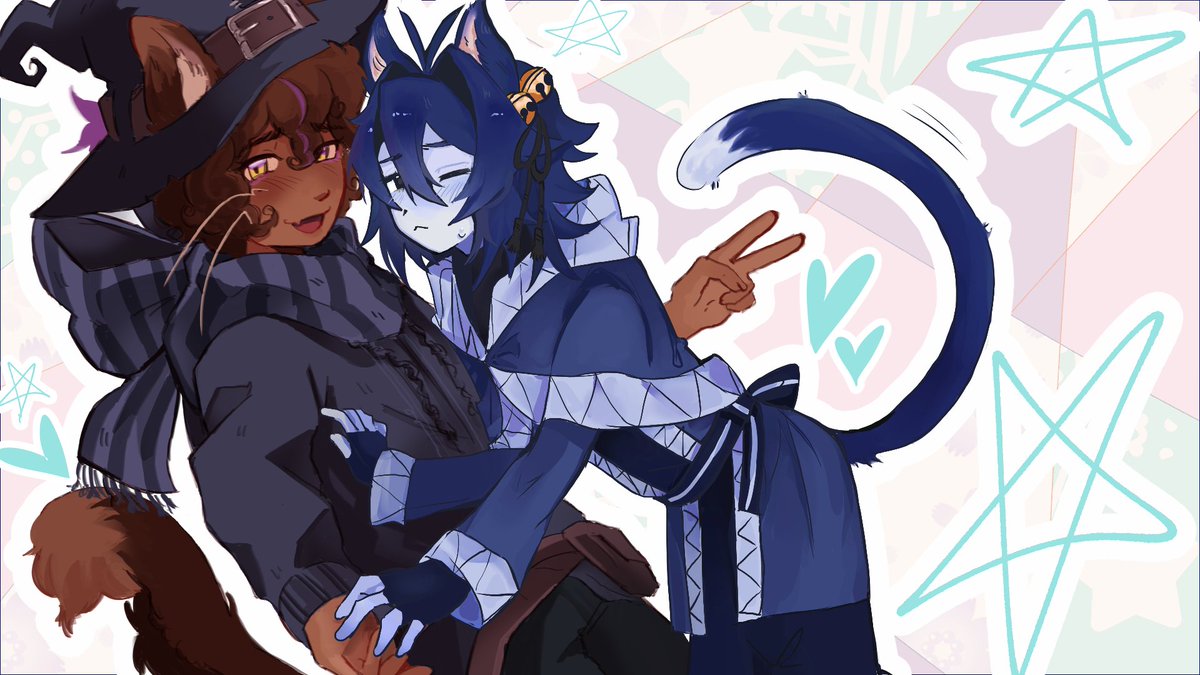 pathologicy's tweet photo. Ah, It's a Wonderful Cat Life! #Azuretime #Forsaken
Collab with my wonderful @bichhaart  🩷 https://t.co/ToT8ugniNv
