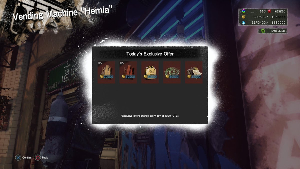 Zer0UnderOne's tweet photo. #LETITDIE was updated to remove death metal uses. Deaths cost 50,000 KC. Dustin is 5000KC. Storage is 10000KC. Hernia is KC only. Timers cannot be bypassed. Death metal stew is gone. Base cosmetics cannot be pudchased. 

Now is an EXCELLENT time to play! 
#レットイットダイ https://t.co/3QP935YRFC