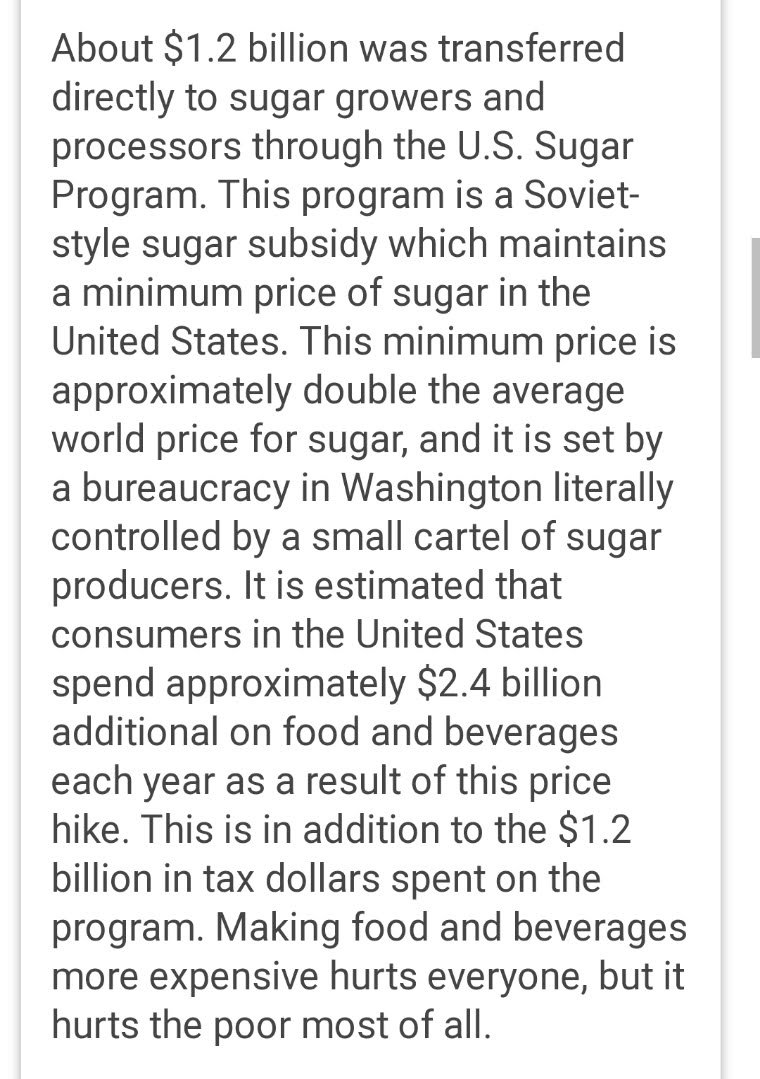 KnittingNow1's tweet photo. @SugarAlliance @KMVTNews Quit your whining!  Taxpayers are the ones getting screwed! https://t.co/u5G69cKC4Q