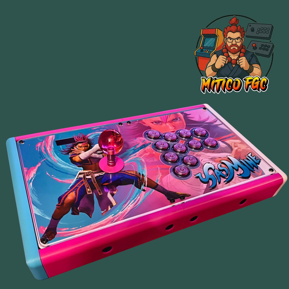 MiticoFGC's tweet photo. Now that Yasmine is near to jump into the roster I've been able to finish this. Something was wrong with the neutrik and one defective button but finally find out and could count this as finished!
#fightstickfriday #fightstickeveryday #yasmine https://t.co/aDB9ciMR6H