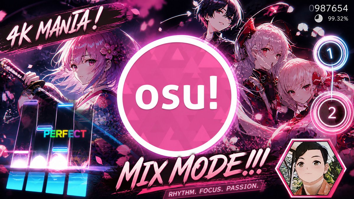 sayid120101's tweet photo. Friday Night Routine | Multi Mode Osu [12]
🔴Live Soon
YT : https://t.co/akHxspbWw0
Twitch : https://t.co/IIWsB2q6QF
⌚ 9:00 PM GMT+7
🎮 Osu
#osu #gaming #osustandard #rythmgame #music #4kmania #highlight https://t.co/CUfnJgnwJI