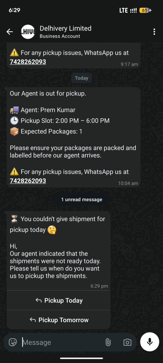 Abdullahch52769's tweet photo. @Meesho_Support @DelhiveryCares
Urgent! Delhivery Sambhal Hub agent (Prem Kumar) is harassing me &amp; causing SLA breach.
​Fake pickup update on 30 July.
​Today (last SLA), he came but REFUSED to pick 3 normal parcels (55x40x10cm) lying "they're big" despite an empty bike. https://t.co/iTWAyk5A8g