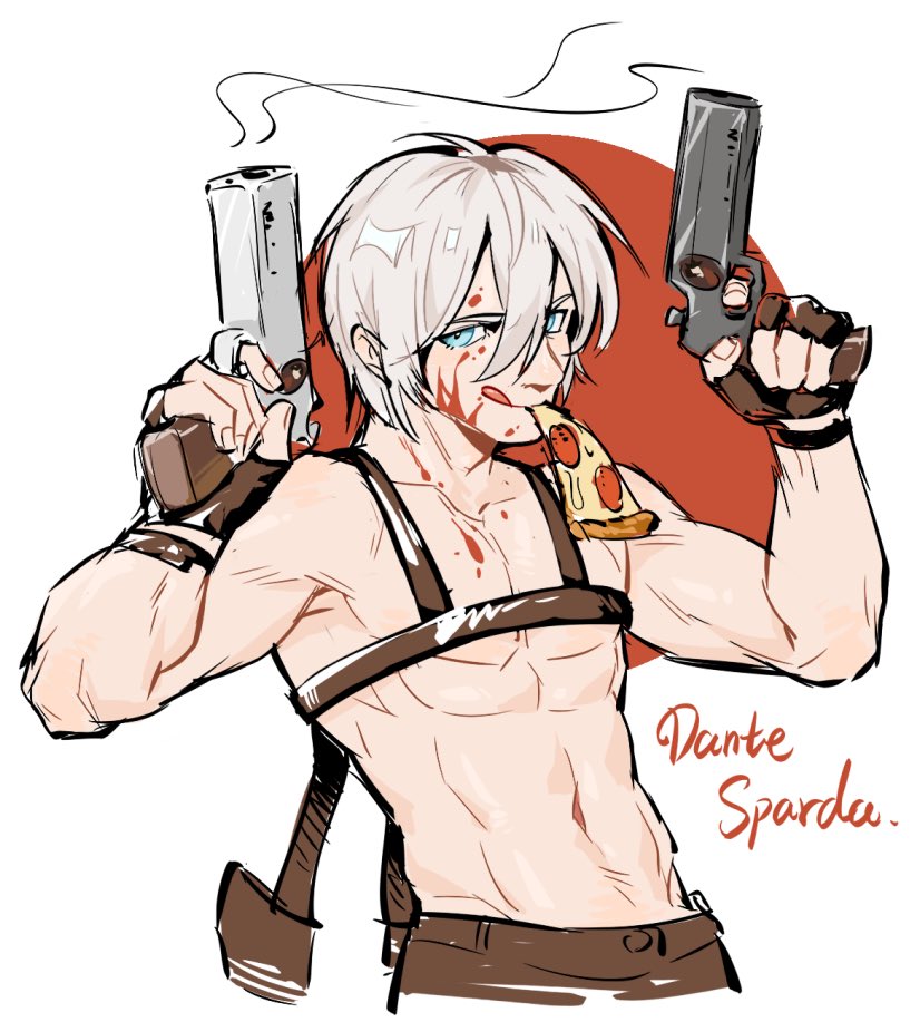 Charlinkle's tweet photo. 年轻人就得有精神！
#devilmaycry 
#Dante https://t.co/kQj3UbSAZz