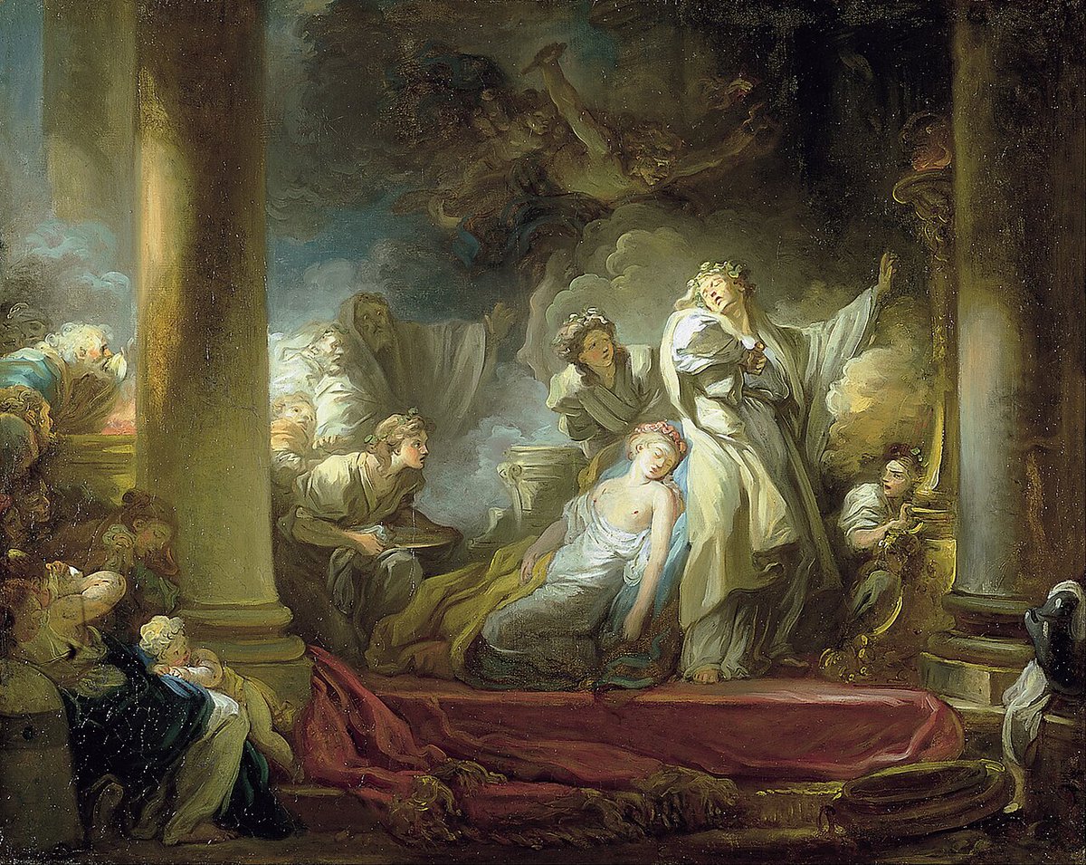 x_da_Vinci's tweet photo. Jean-Honoré Fragonard - Coreso y Calírroe (1675) https://t.co/kGemCnCb8r