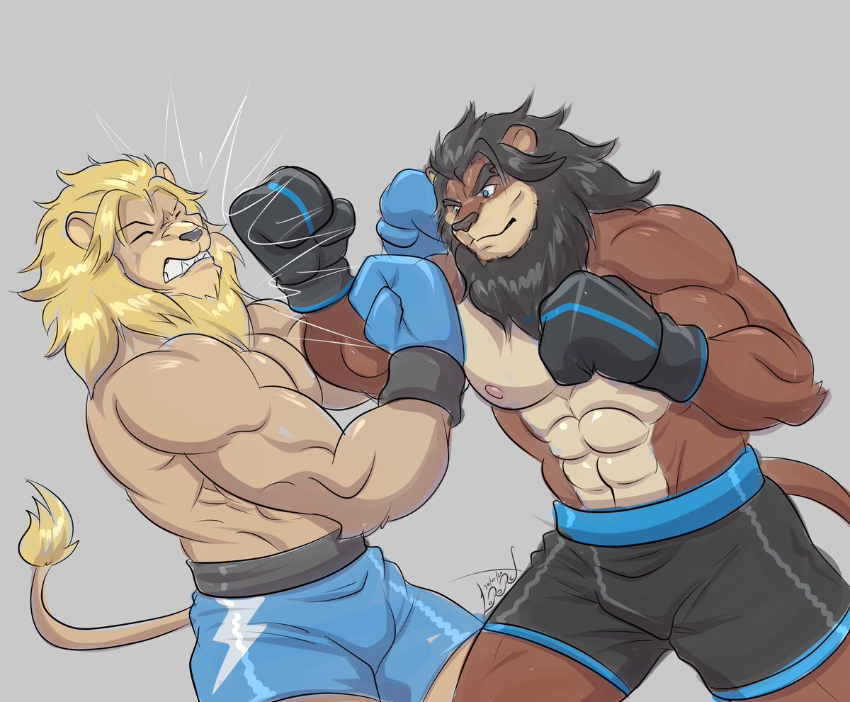 LyRegis8's tweet photo. Laios remains true to his boxing training and still accepts challenges from anyone who dares him. For a certain reason, sports pros like @MichaelRoarson are always available to help Thundering Lion improve his training, whether through guidance or sparring.

made by @00LordRex00| https://t.co/m39AYz6lap