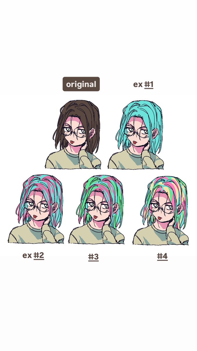 kiwiandbee's tweet photo. 1 hair colour = 1 ex https://t.co/5gRTyC0J1I