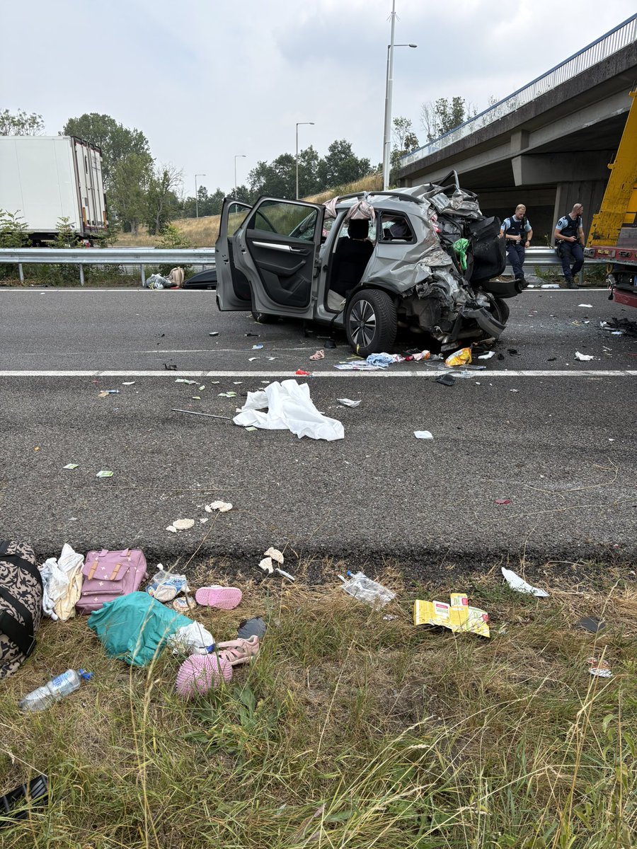 Ongeval op A12 bij Babberich