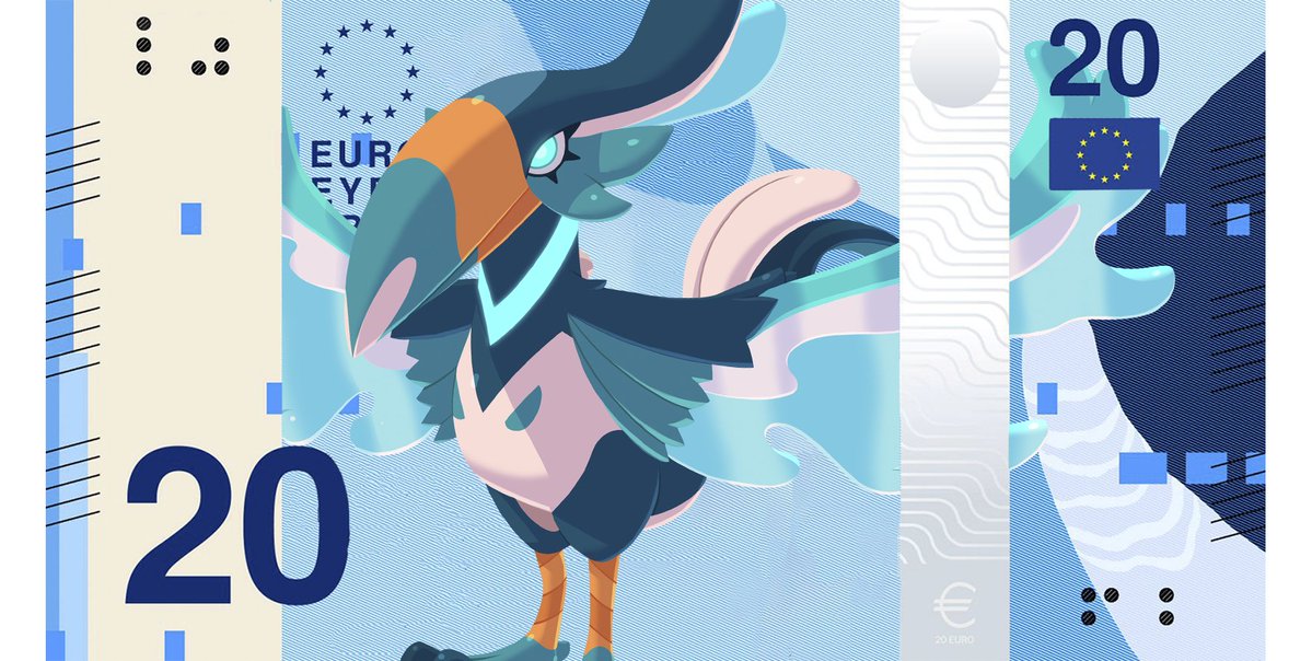 PlayTemtem's tweet photo. The euro banknotes are being replaced and we have a proposal for the birds category👀 https://t.co/rY3Ndp9nhr