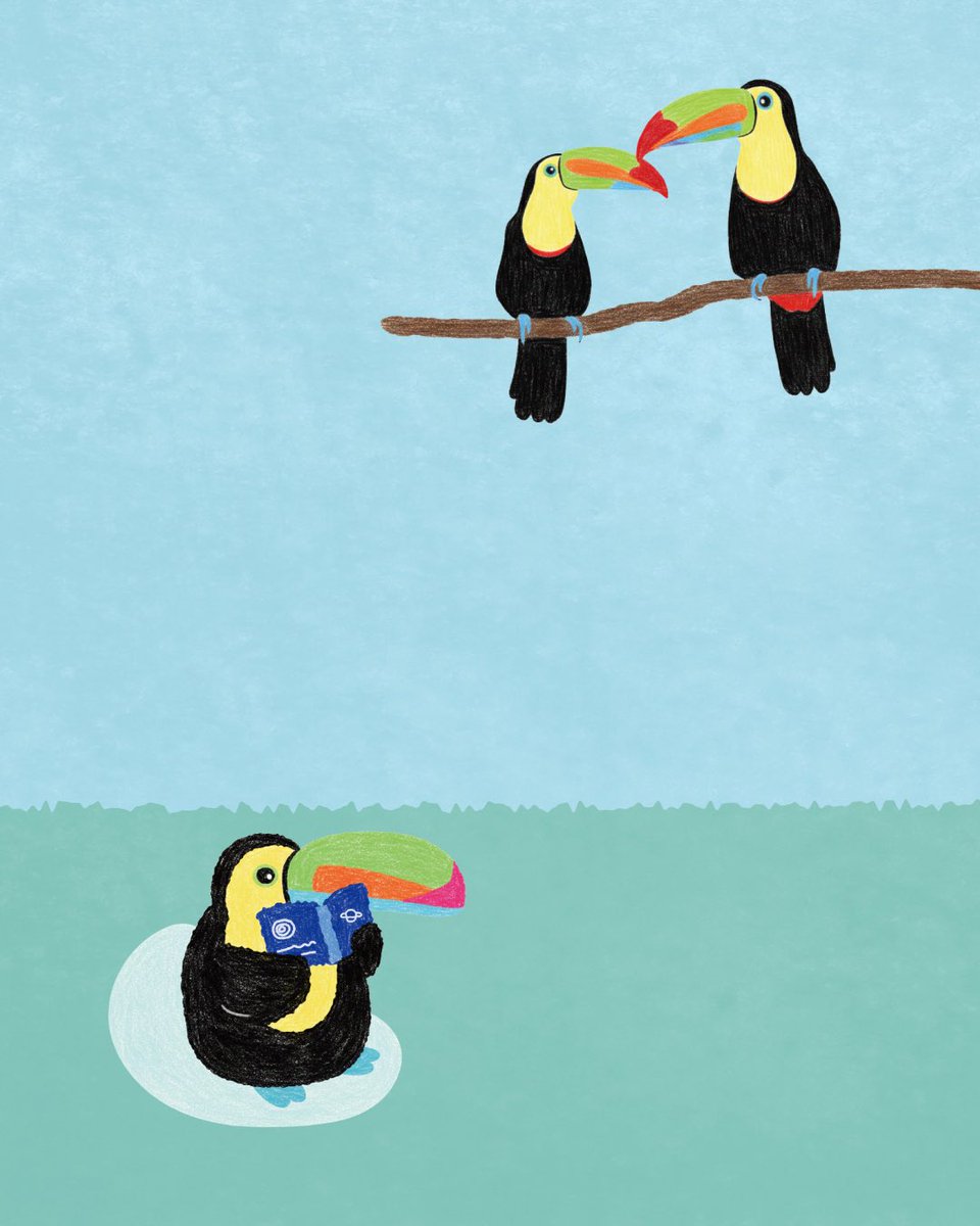 pecker_port's tweet photo. みんなとうまく馴染めなくっても大丈夫だよ。

#サンショクキムネオオハシ #toucan #キール
#オニオオハシ #オオハシキャラクター https://t.co/JQpASM8nPk