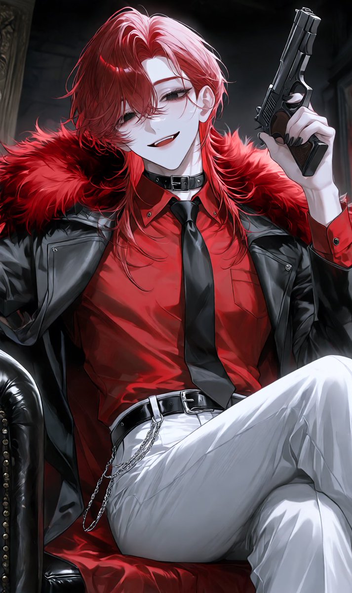 White_phy's tweet photo. ちまちま出してるこのこはマフィアですヨの
ファーの色黒くされがちなので手動で補正してる(めんどくさい)
※ピアスとか加筆前 https://t.co/p3cekEPVP3
