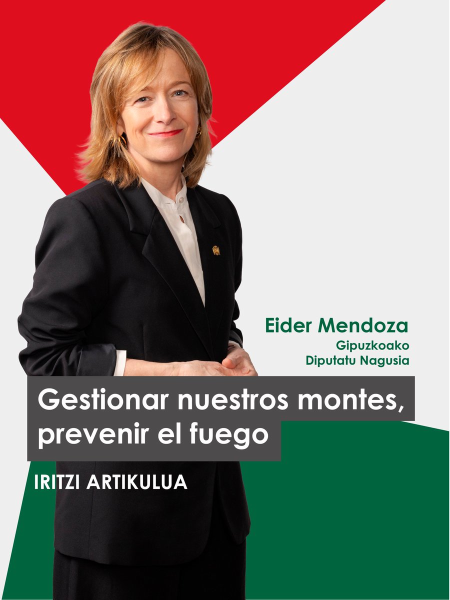 eajpnvgipuzkoa's tweet photo. ✍✅ Gestionar nuestros montes, prevenir el fuego
#IRITZIA >> Eider Mendoza, Gipuzkoako Diputatu Nagusia
https://t.co/oJQE9qpTuG
#Gipuzkoa #EiderMendoza #basoak