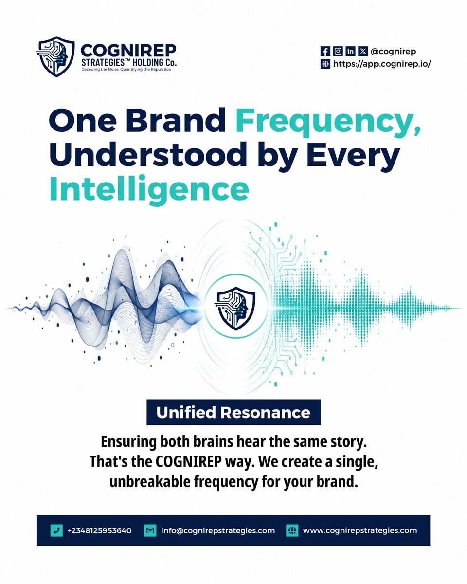 cognirep's tweet photo. Ensuring both brains hear the same story. That’s the COGNIREP way. We create a single, unbreakable frequency for your brand.

#BrandAlignment #UnifiedMessage #DigitalHarmony https://t.co/pjmge2JYk5