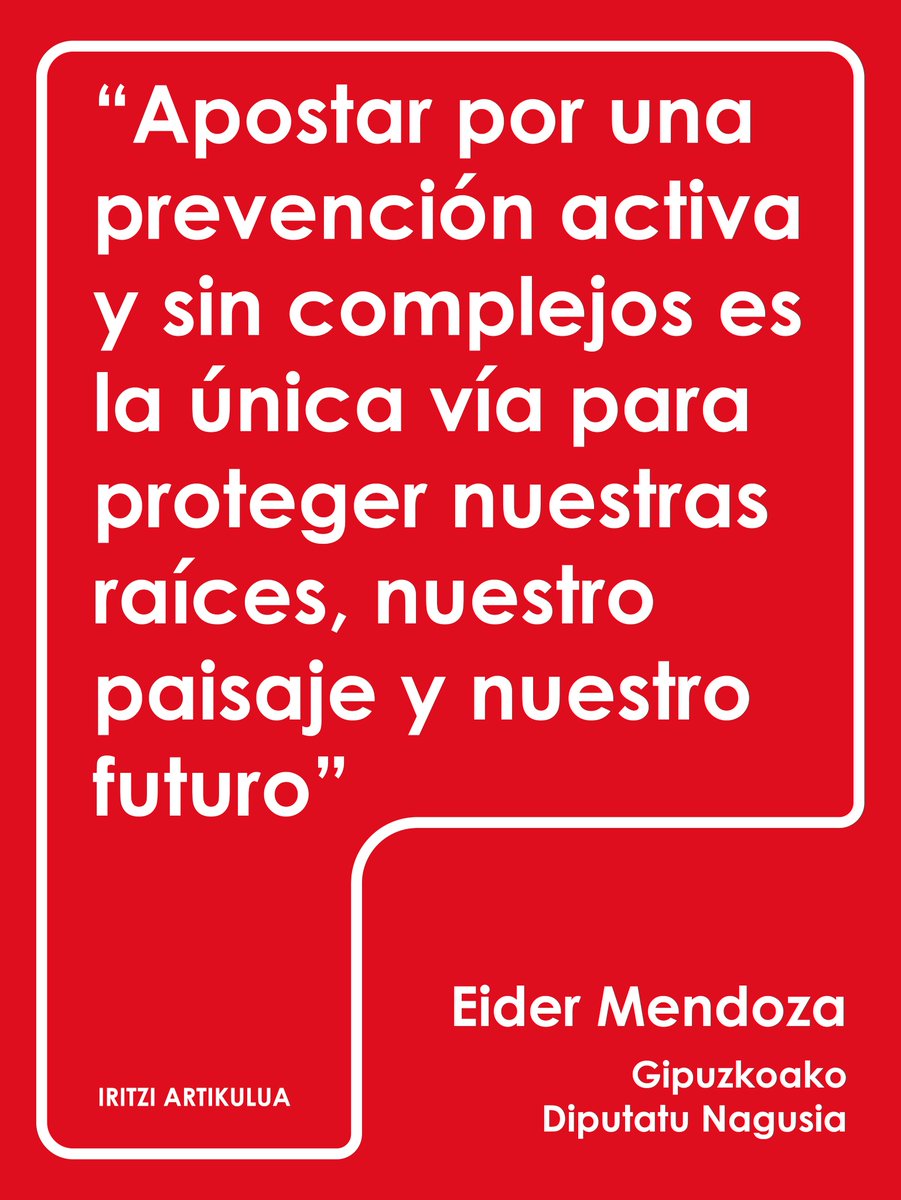 eajpnvgipuzkoa's tweet photo. ✍✅ Gestionar nuestros montes, prevenir el fuego
#IRITZIA >> Eider Mendoza, Gipuzkoako Diputatu Nagusia
https://t.co/oJQE9qpTuG
#Gipuzkoa #EiderMendoza #basoak