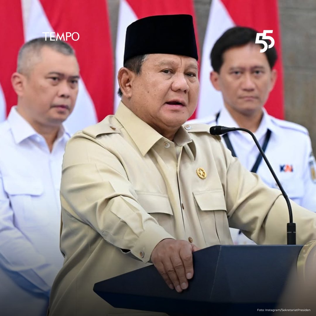 tempodotco's tweet photo. Prabowo Antisipasi Perang di Timur Tengah Meluas: Kita Harus Siap Mental

"Krisis dunia bukan krisis yang ringan, krisis dunia nyata, perang itu sangat berbahaya dan dahsyat, untuk itu kita harus kompak." https://t.co/B588t5j80O
