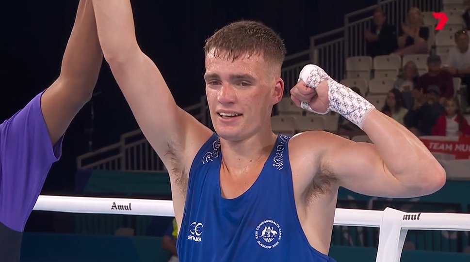 7Sport's tweet photo. Our boy, Jacob Cassar progresses to the final of the Men's 65kg Boxing 🥊

#Glasgow2026 https://t.co/emYNkFwFPD