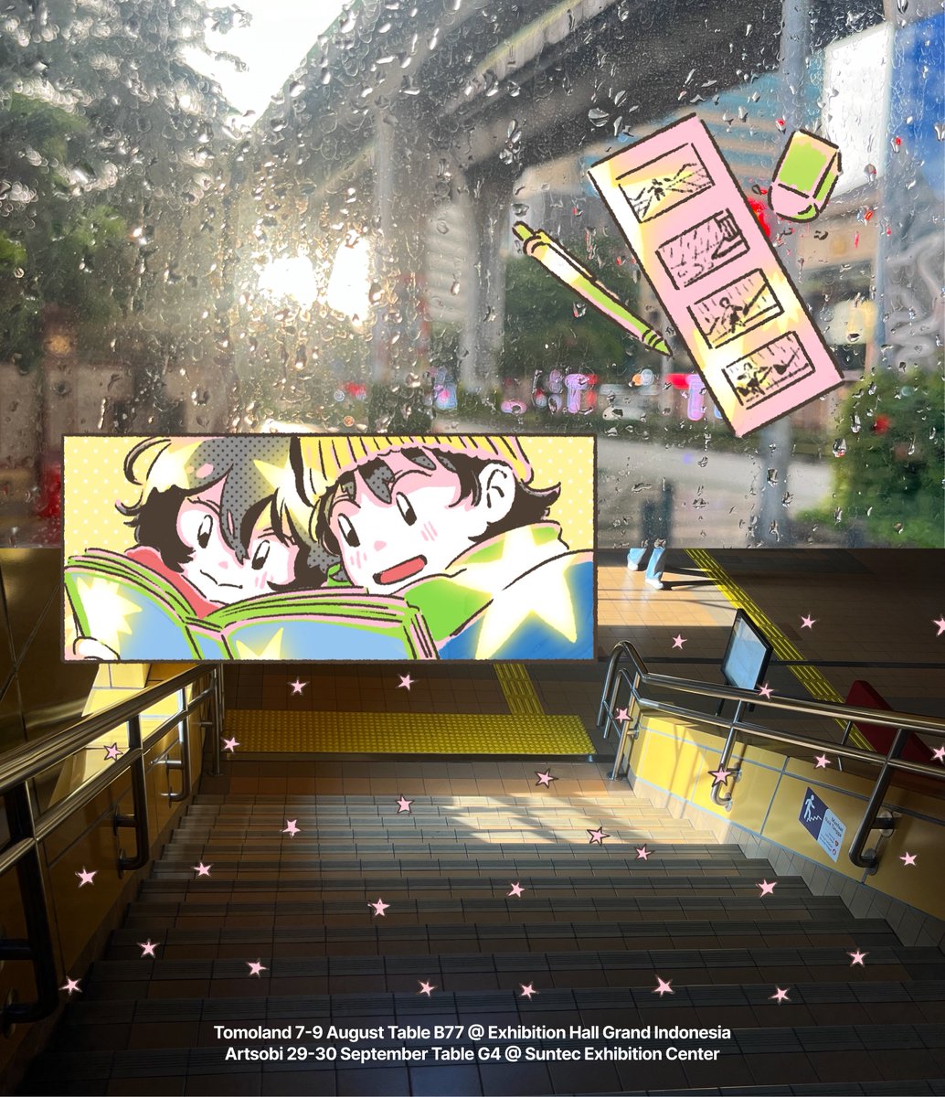 arenlattes's tweet photo. Look Back sticker sheet + keychain—✍️

For #tomoland and #artsobi https://t.co/ZLhSSuYFgi