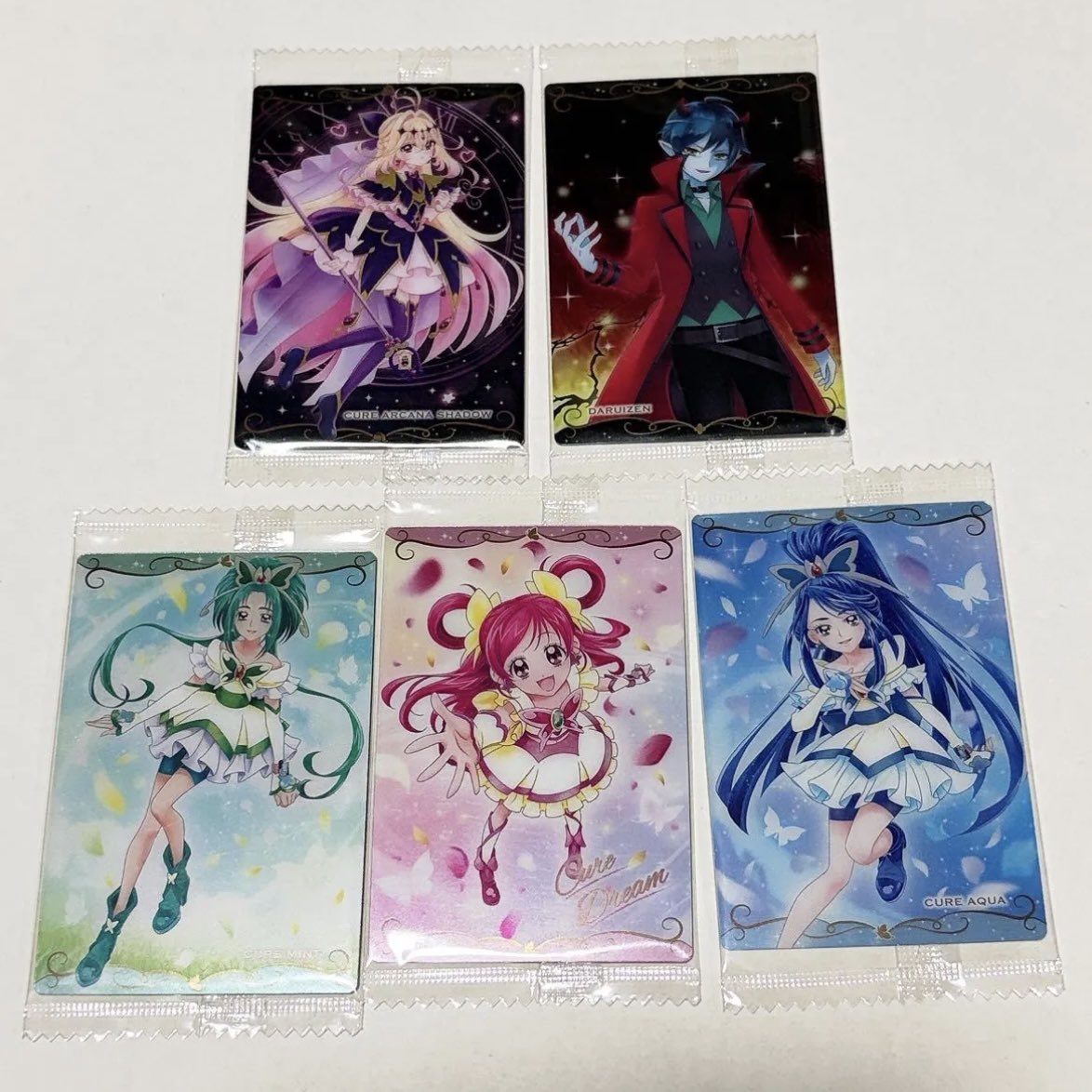 kne__817's tweet photo. 譲渡 買取 プリキュア カードウエハース13

譲:キュアドリーム キュアミント キュアアクア キュアアルカナシャドウ ダルイゼン

譲:1枚につき140円+送料

5枚まとめてのお譲りのみ。郵送のみ
プロカご一読ください。
よろしくお願いいたします。 https://t.co/xOrmgHxElw