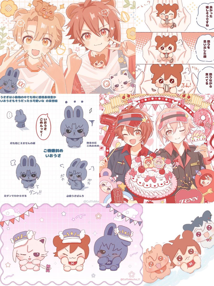 CaffeMocha_i7's tweet photo. 🐹今月の絵🌻
あにまるたくさん🐿️🐰🐈 https://t.co/2G3xWmu1dC