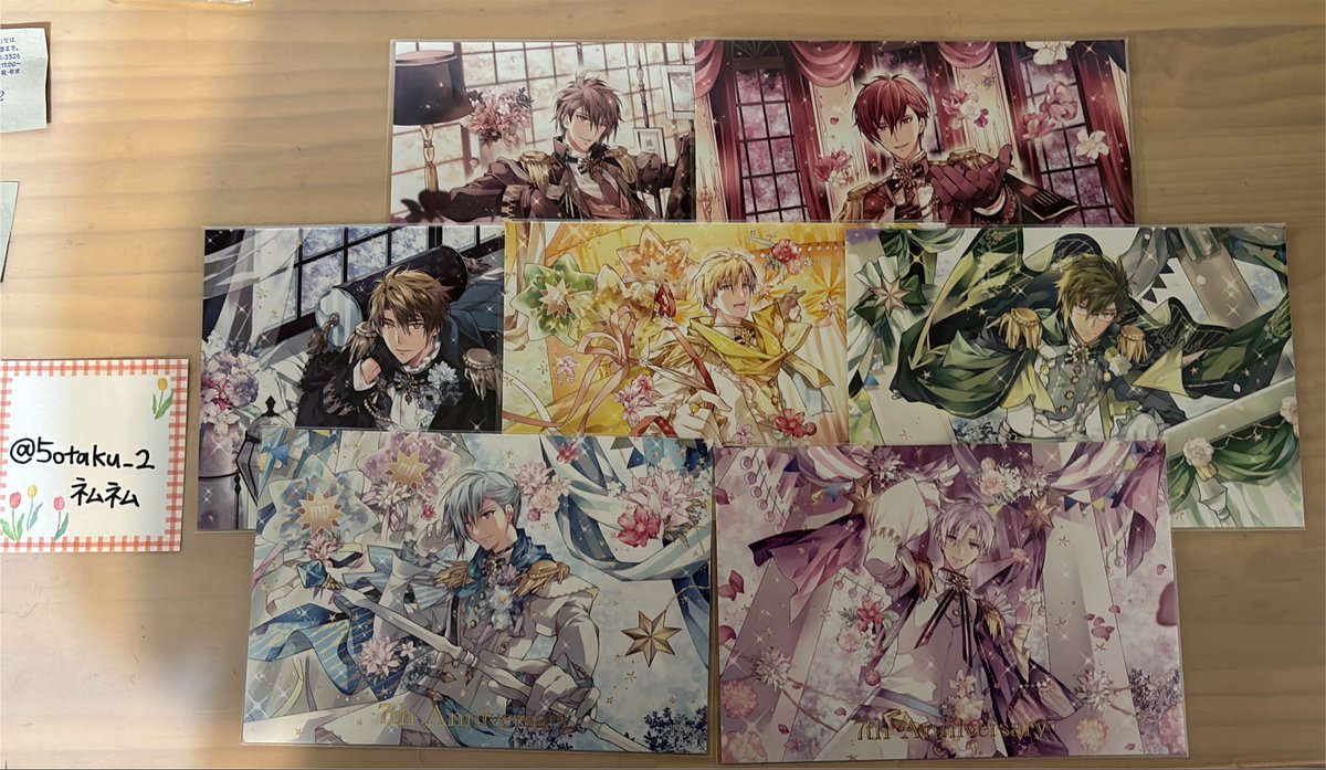 5otaku_2's tweet photo. 【譲渡】
アイドリッシュセブン アイナナ EXPO 7th Anniversary ポストカード ポスカ

譲: 虎於　トウマ　龍之介　ナギ　ヤマト　環　壮五

求: 2500円(送料込み)

郵送◎
大阪　天王寺手渡し

気軽にお声掛けください https://t.co/y4o0vQMgUJ