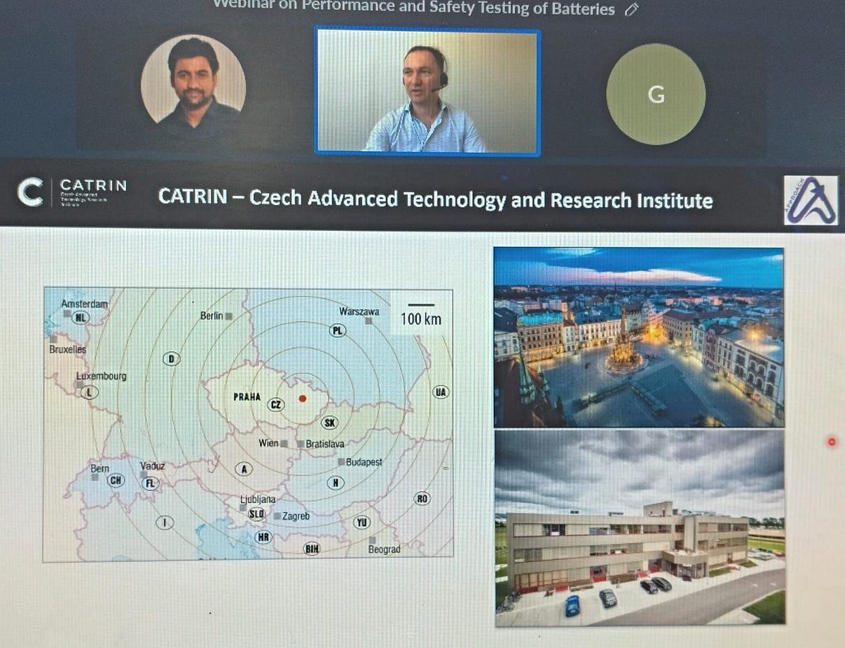 CatrinUP's tweet photo. 🔋 Yesterday, @IevgenObraztsov from CATRIN delivered an invited lecture on battery fundamentals and testing during a webinar organized by @CPRIIndia in Bengaluru. The lecture was part of the Horizon Europe #APPROACH project, supporting international knowledge exchange. 🌍 https://t.co/gptecPbZGx
