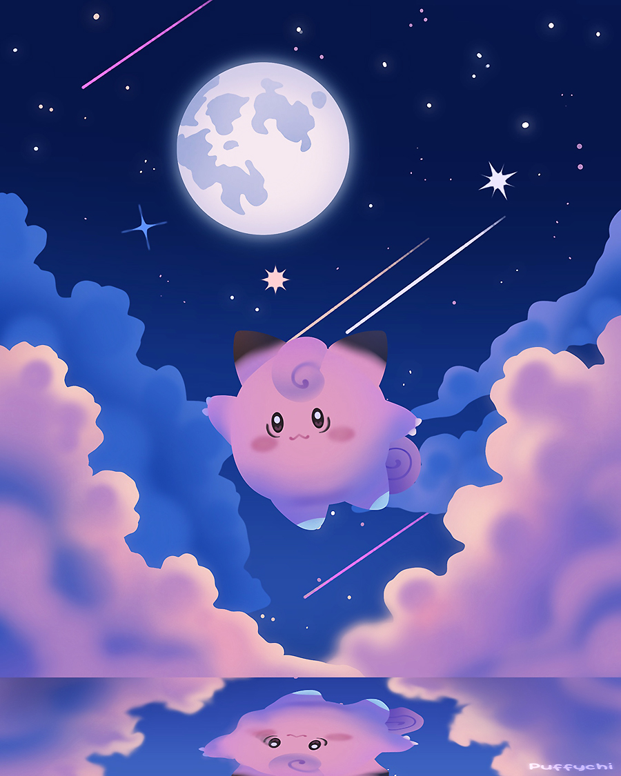 puffychii's tweet photo. clefairy 🌑🌠 https://t.co/nUsGASnHHz