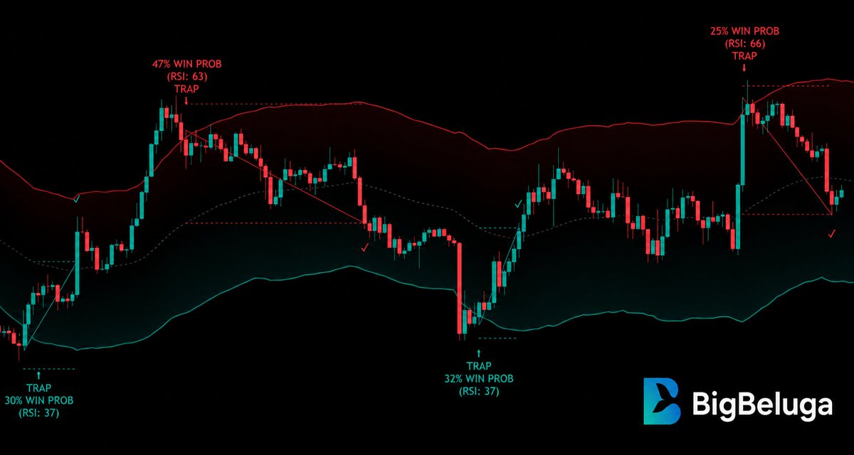 SwimBigBeluga's tweet photo. New FREE indicator📈

🚨 Spot Potential Reversal Traps Before They UnfoldMost reversals don't happen by chance—they leave clues.

The new Reversal Trap Probability Bands highlights statistically stretched price zones, estimates the probability of a reversal trap, and displays RSI context to help you identify where momentum may be running out before the move fades.✅ Dynamic probability bands

✅ Bull & bear trap detection
✅ RSI-powered reversal context
✅ Clean visual trade confirmation

Learn more👇
https://t.co/z7EOKfEsvX