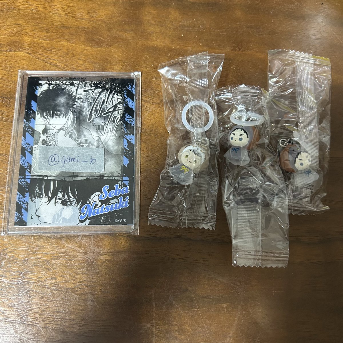 gami_6's tweet photo. 【交換】ハイキュー　めじるしアクセサリー
アニマルver

譲　木兎　赤葦

求　夜久　孤爪

郵送での交換希望です。(こちらはポスト投函での郵送になります※投函の際の動画を添付いたします)
検索からでもお気軽にお声掛けください https://t.co/EN0ABNazyM