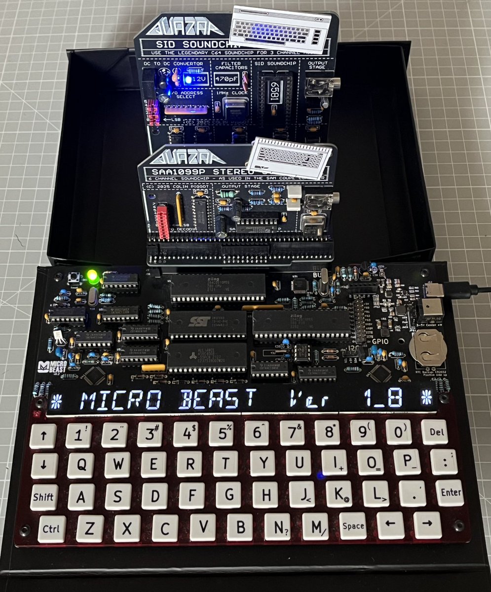 QuazarSamCoupe's tweet photo. Now listed on my website for my #RC2014/#RCbus hardware is my new 3 Slot Expansion Card for the Feersum MicroBeast to give it three expansion slots for connecting lots of other hardware.
https://t.co/bhg1XCcBPO
#retrocomputing #z80 #electronics https://t.co/EBTPZssTKx