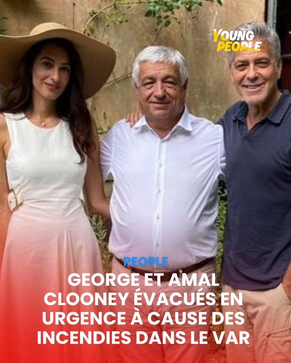 youngpeople_off's tweet photo. George et Amal Clooney évacués de leur domaine dans le #Var à cause des incendies ! Le couple exprime son attachement à #Brignoles et s'engage à participer à sa réhabilitation. 💛
📸 DR https://t.co/5zHXSwJgPQ